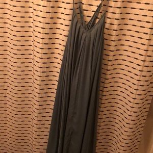 Sage flowy maxi dress